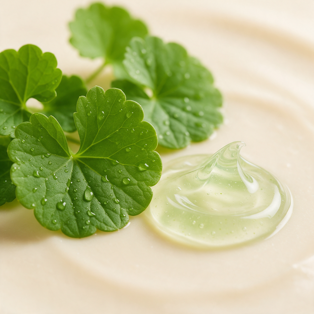 Centella Asiatica — frunze proaspete și gel calmant