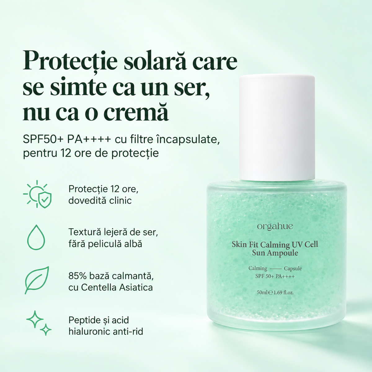 Ser calmant antirid cu filtre solare incapsulate  SPF50+PA++++ - 50 ml
