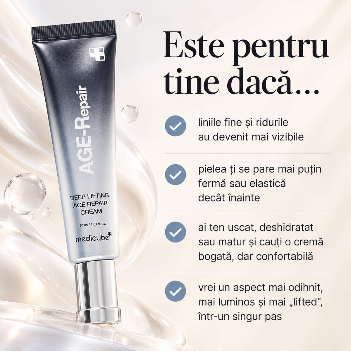 Medicube deep lifting age repair Crema de fata pentru lifting si riduri - 30 g