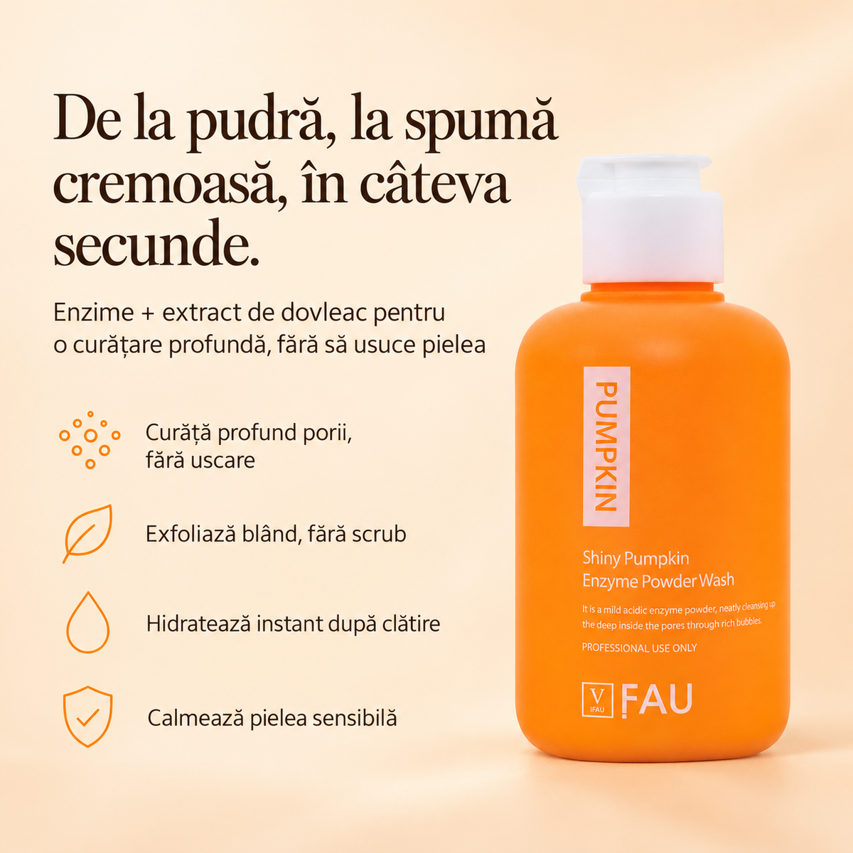 Pudra de curatare hipoalergenica cu enzime - 60 g