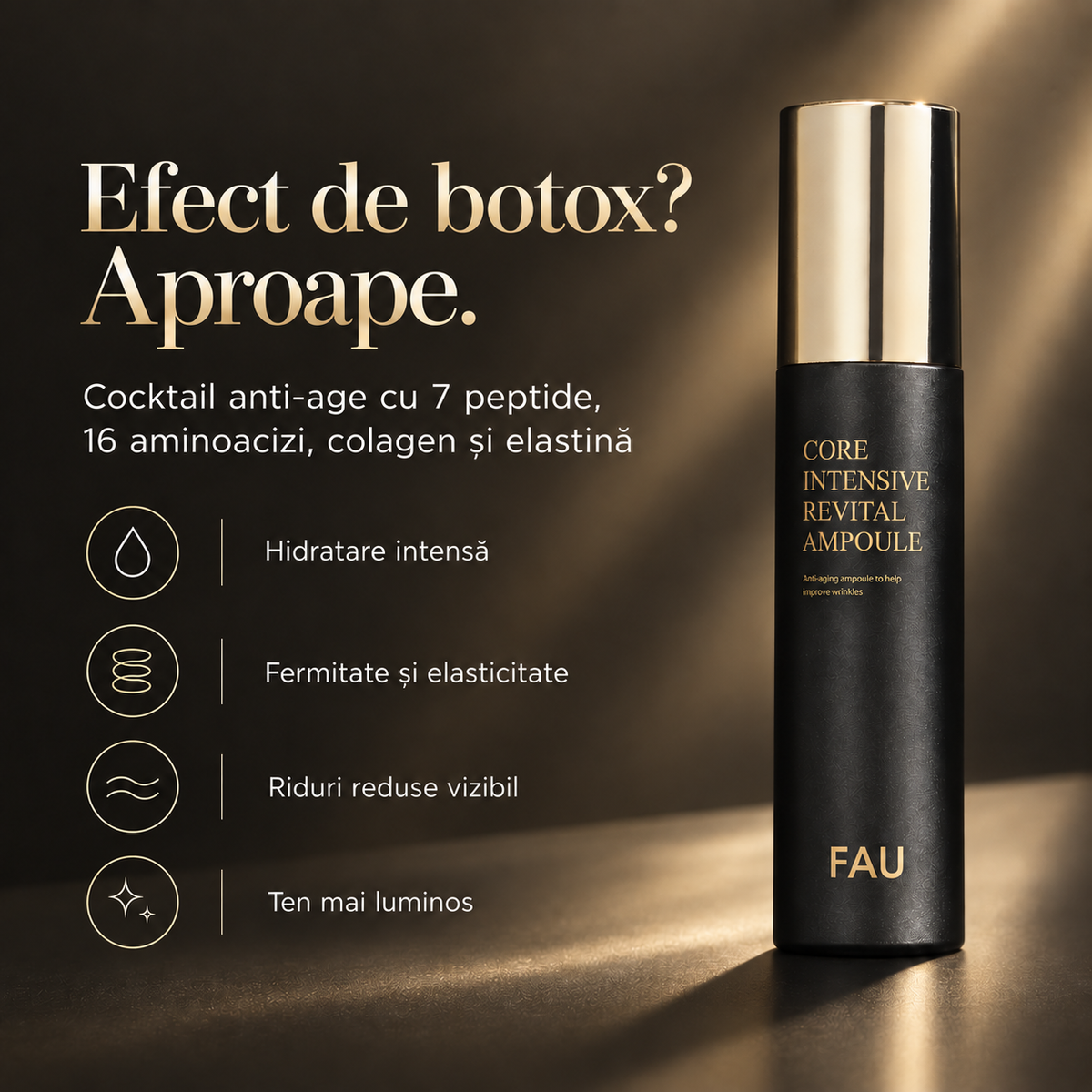 Ser Concentrat Intensiv Antirid Cu Colagen Hidrolizat, Elastina si Peptide - 100 ml